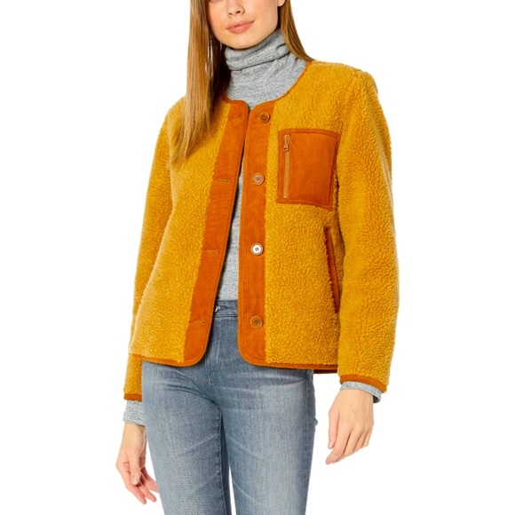 Madewell Fiji liner Sherpa trucker jacket size XL - Picture 4 of 9